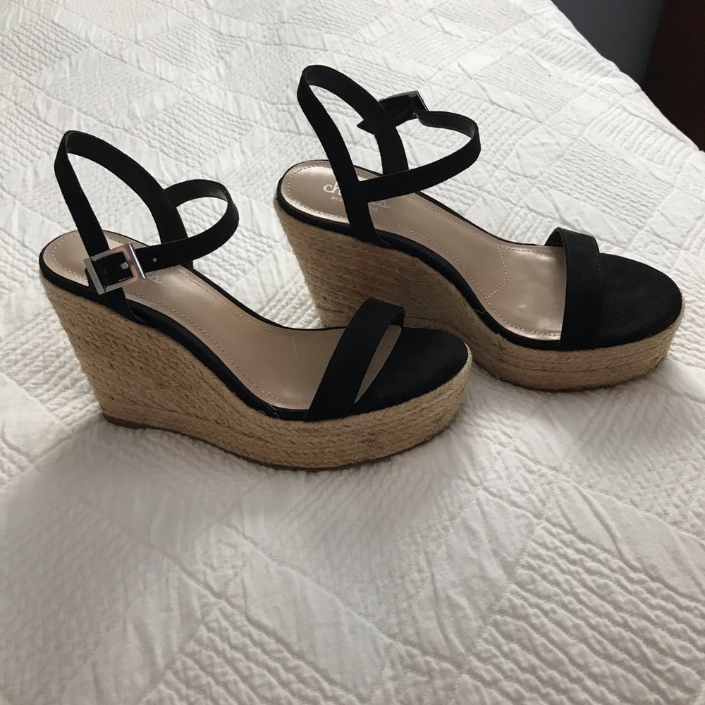 charles by charles david black wedges